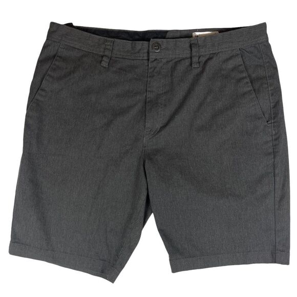 Volcom Shorts True To This Chino Men’s Size 38 Gray Flat Front - Picture 1 of 10